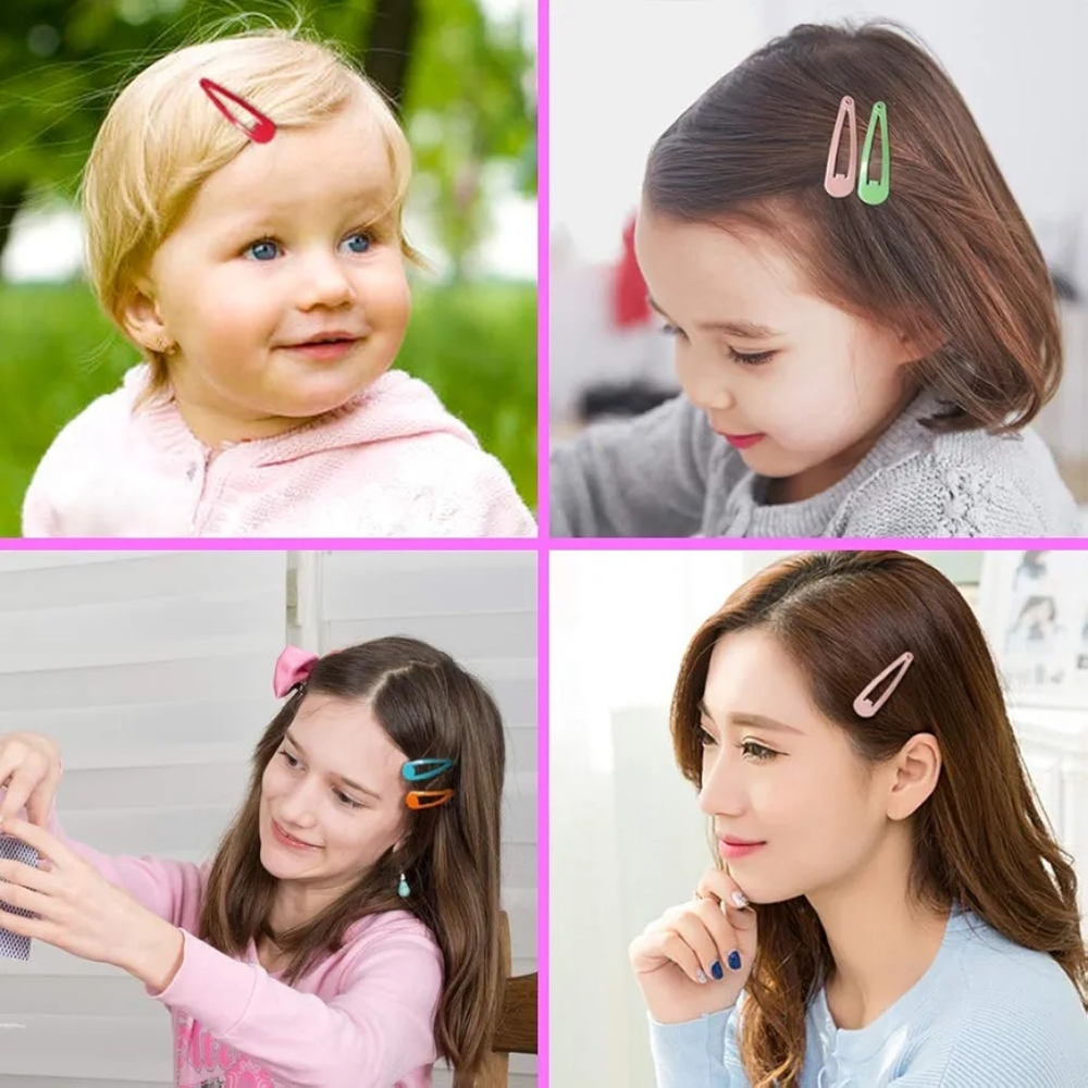 Colorful Hair Clip Set - 80 Pieces - Picture 6 of 7